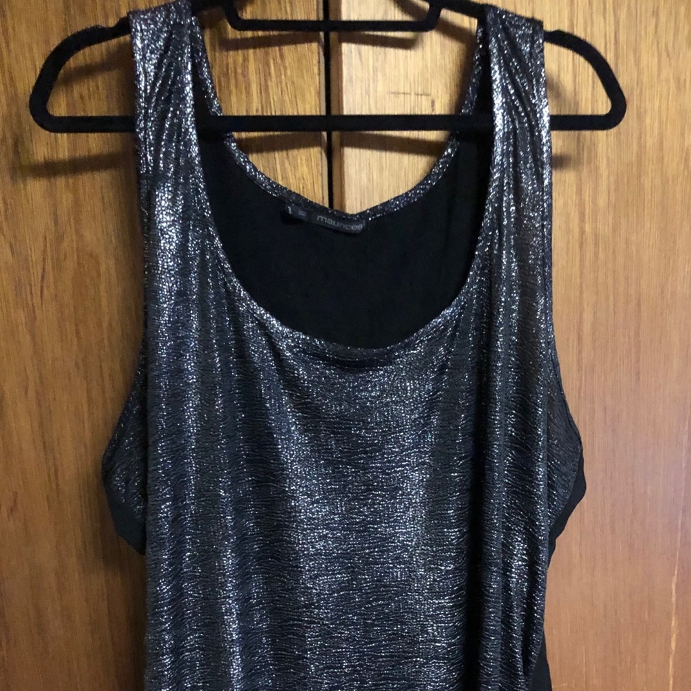 Metallic dressy tank
